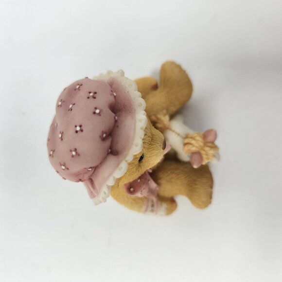 1998 Cherished Teddies CHERISH 476633 Baby Girl with Toy Horse Figurine "Reach O - Picture 8 of 12